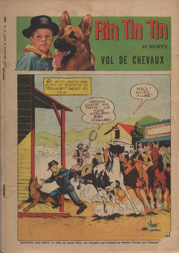 Scan de la Couverture Rintintin Rusty Vedettes TV n 4